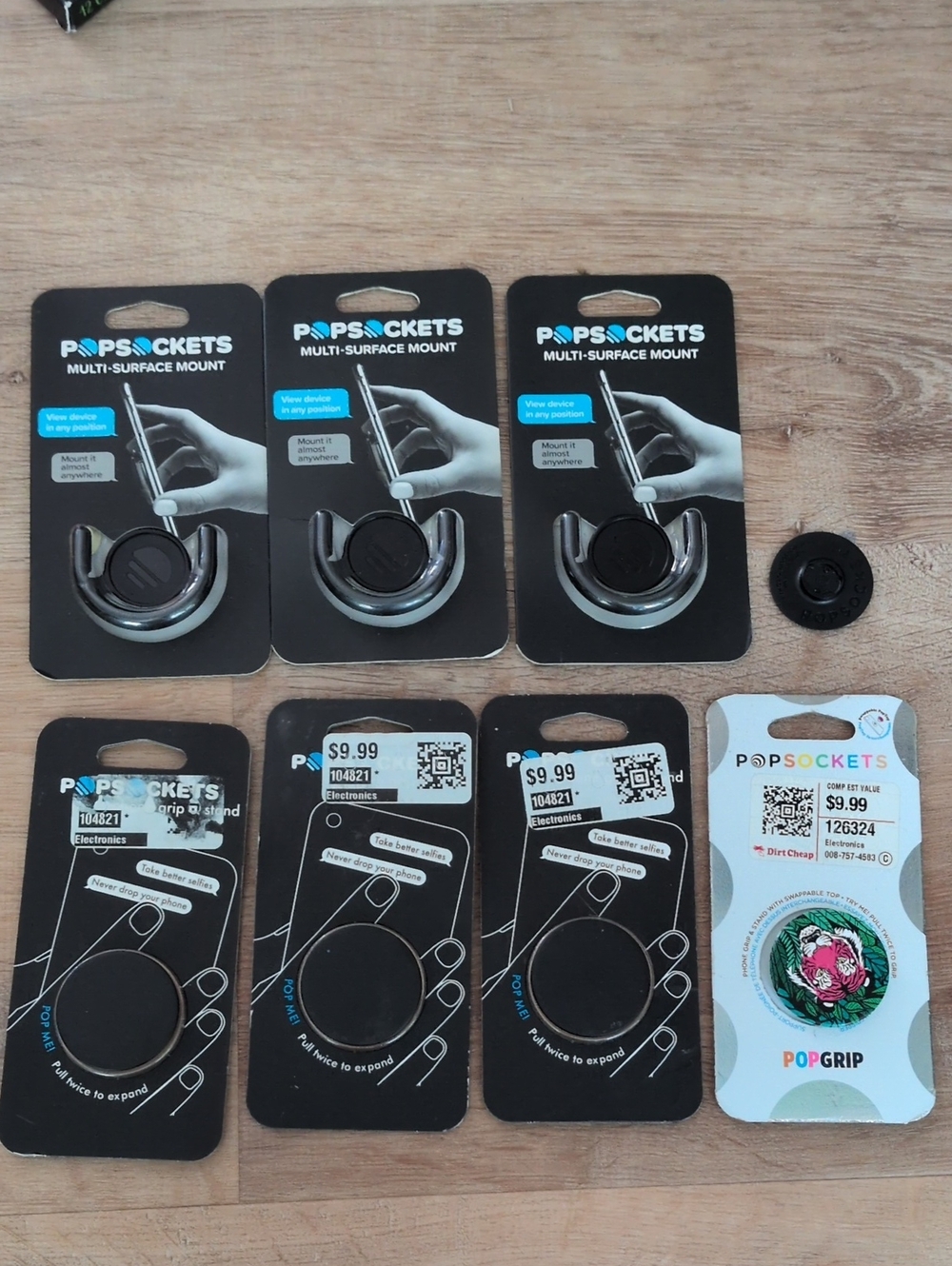 Popsocket Pop Grip And Multi Surface Mount Lot